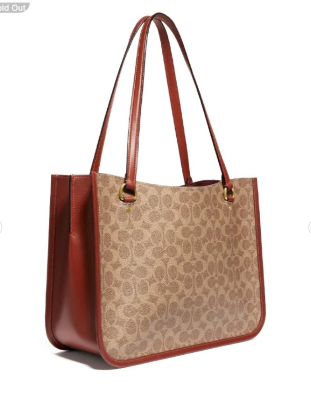 Coach Tyler Carryall in Signature Tan Rust Color